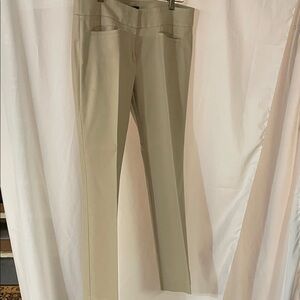 LOFT Marisa Boot Cut Pants in Light Tan Size 8.